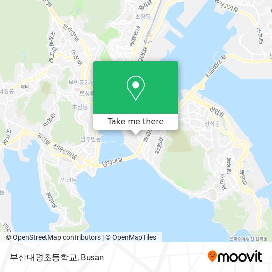 부산대평초등학교 map