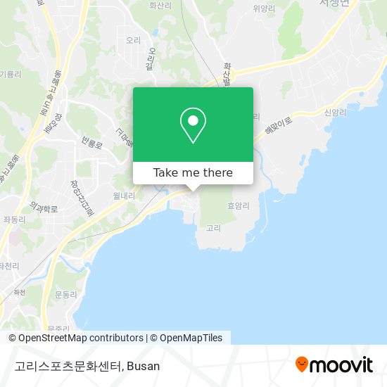 고리스포츠문화센터 map