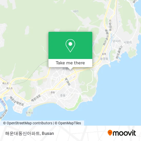 해운대동신아파트 map