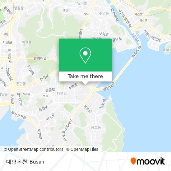 대영온천 map