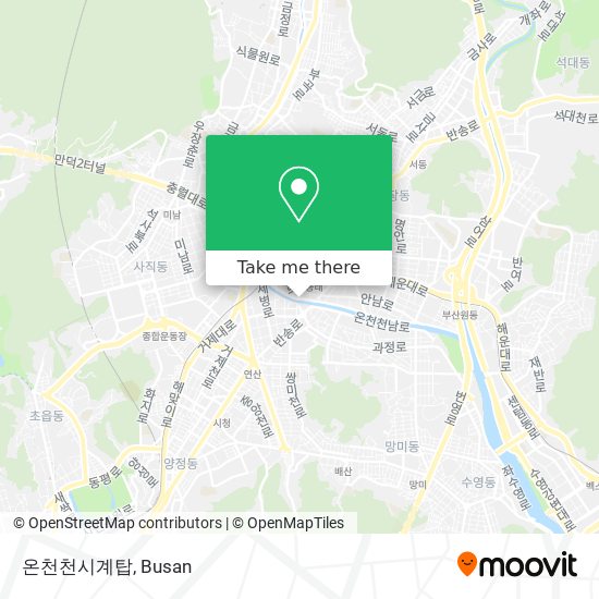 온천천시계탑 map
