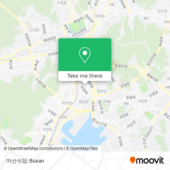 마산식당 map