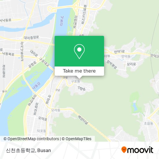 신천초등학교 map