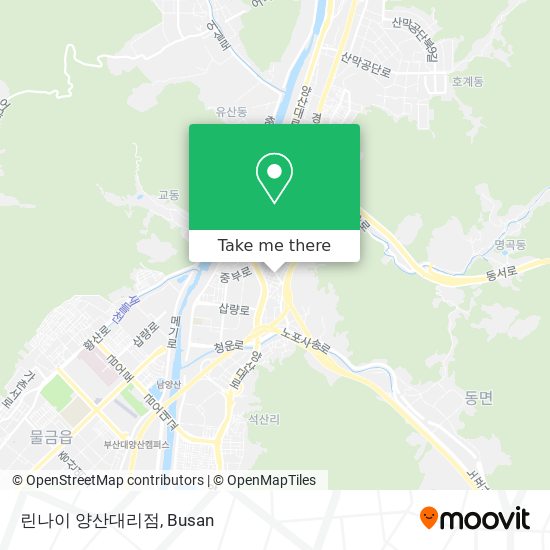 린나이 양산대리점 map
