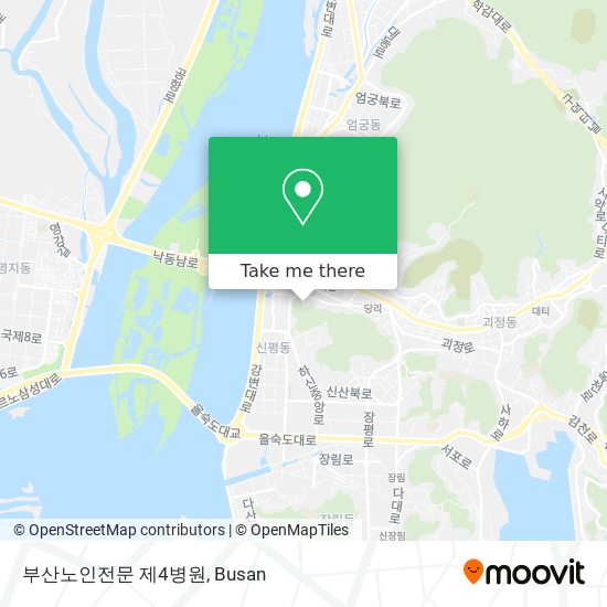 부산노인전문 제4병원 map