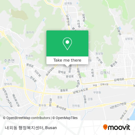 내외동 행정복지센터 map