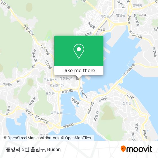 중앙역 5번 출입구 map