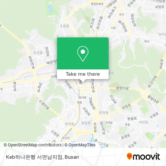 Keb하나은행 서면남지점 map
