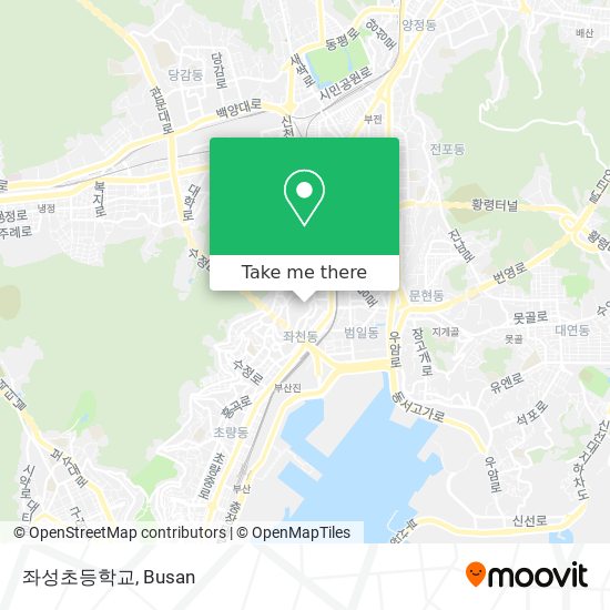 좌성초등학교 map