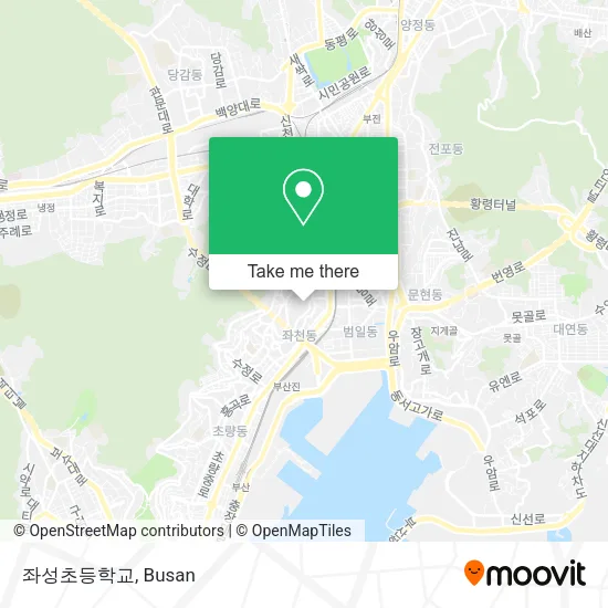 좌성초등학교 map