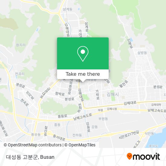 대성동 고분군 map