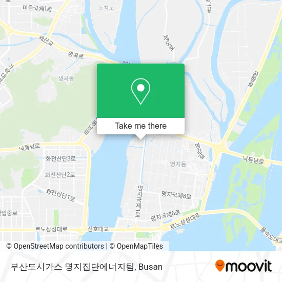 부산도시가스 명지집단에너지팀 map