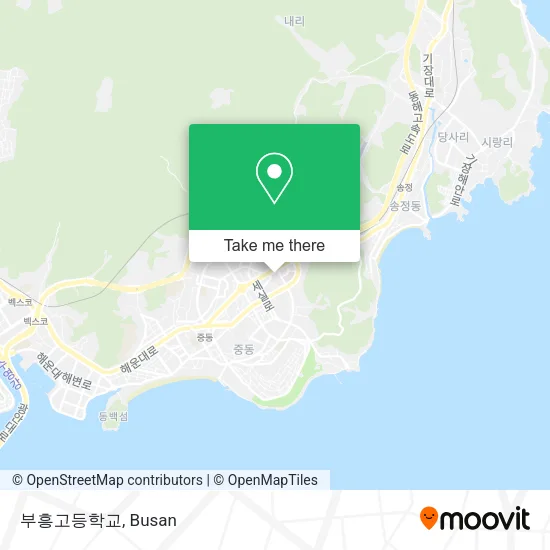 부흥고등학교 map