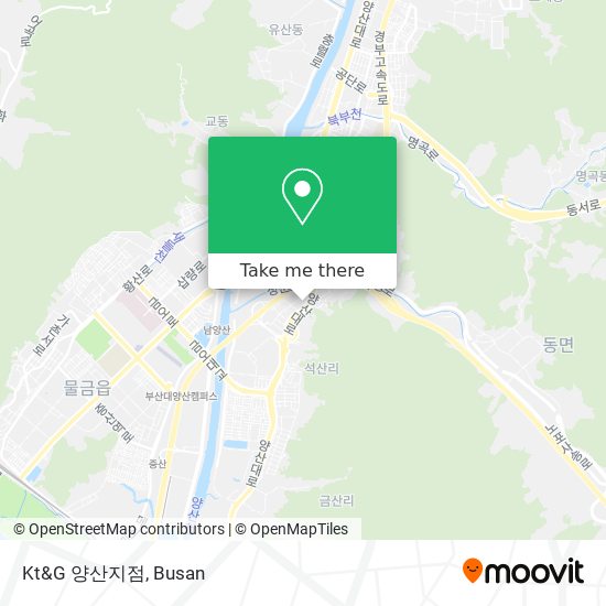 Kt&G 양산지점 map