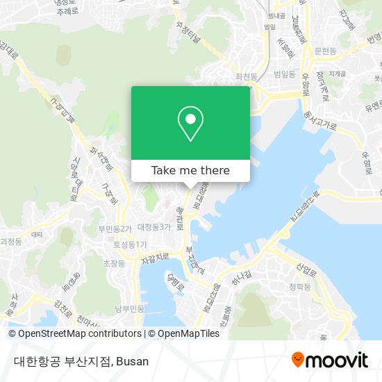 대한항공 부산지점 map