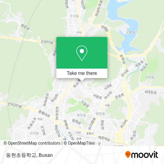 동현초등학교 map