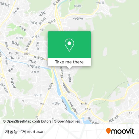 재송동우체국 map