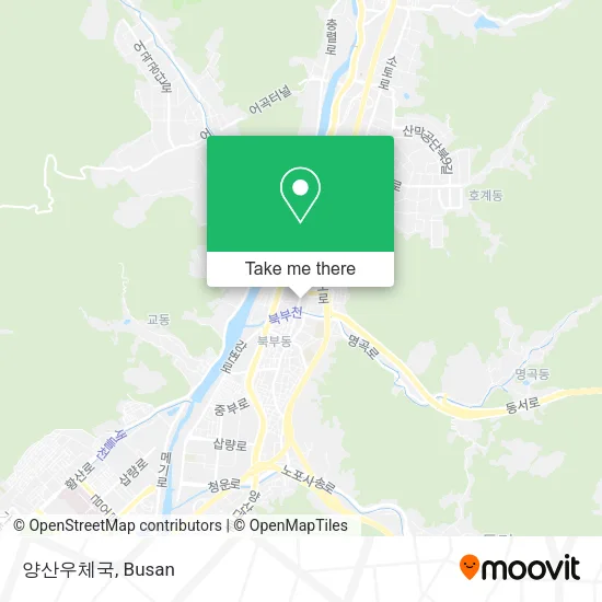 양산우체국 map