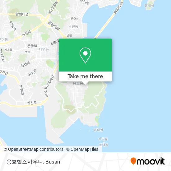 용호헬스사우나 map
