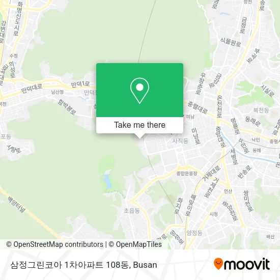 삼정그린코아 1차아파트 108동 map