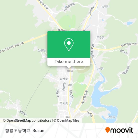 청룡초등학교 map