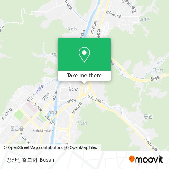 양산성결교회 map