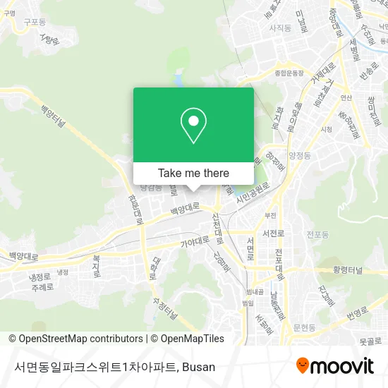 서면동일파크스위트1차아파트 map