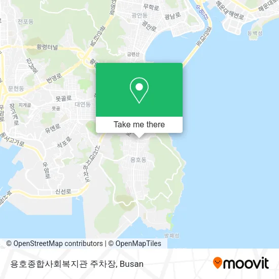 용호종합사회복지관 주차장 map