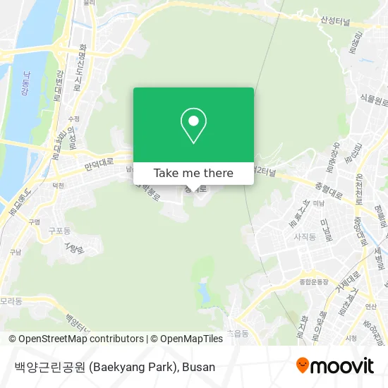 백양근린공원 (Baekyang Park) map