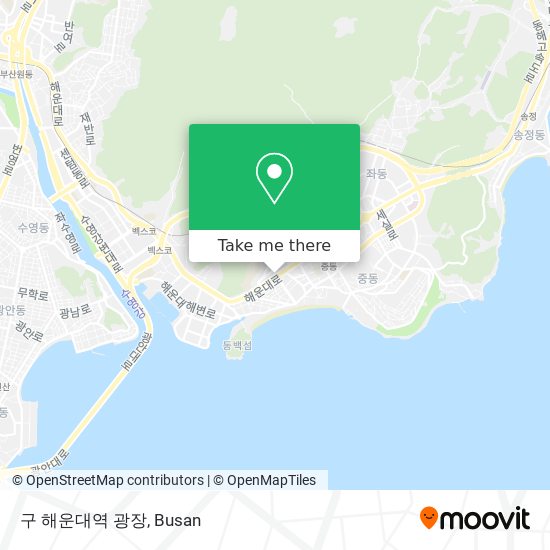 구 해운대역 광장 map
