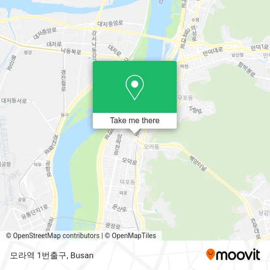 모라역 1번출구 map