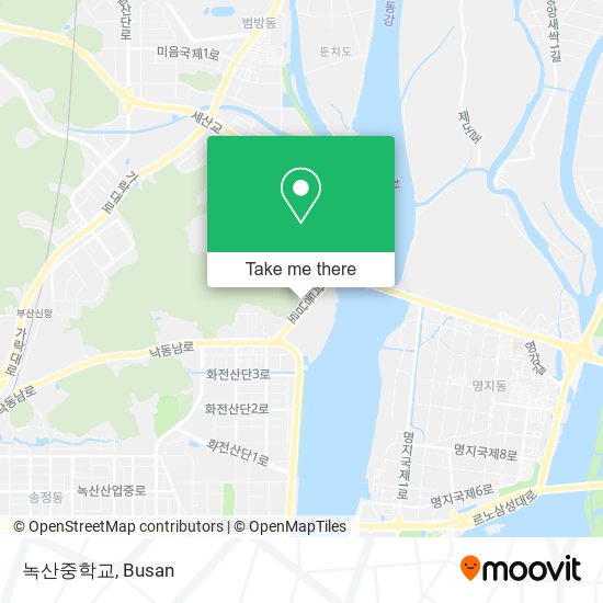 녹산중학교 map