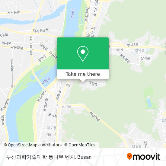 부산과학기술대학 등나무 벤치 map