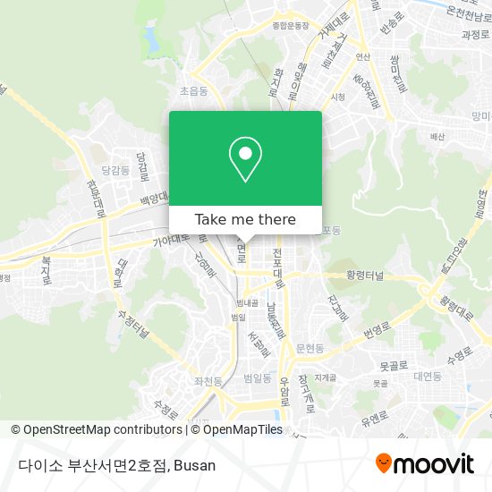 다이소 부산서면2호점 map
