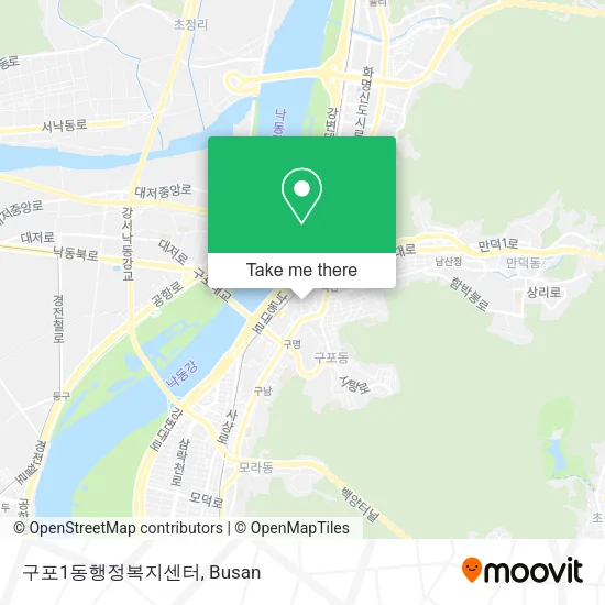구포1동행정복지센터 map