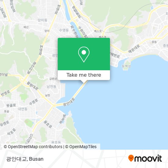 광안대교 map