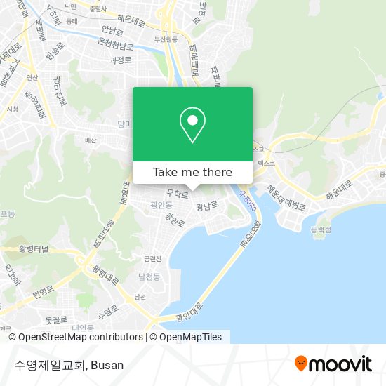 수영제일교회 map