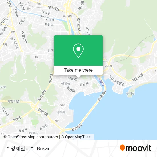 수영제일교회 map