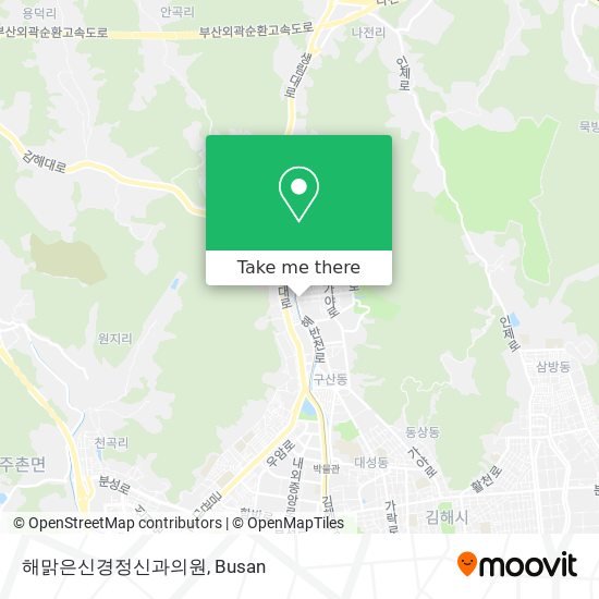해맑은신경정신과의원 map