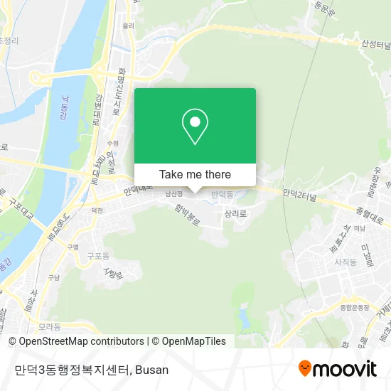 만덕3동행정복지센터 map