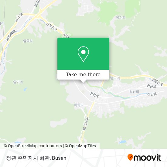 정관 주민자치 회관 map