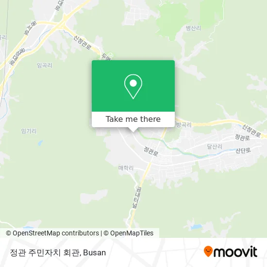 정관 주민자치 회관 map
