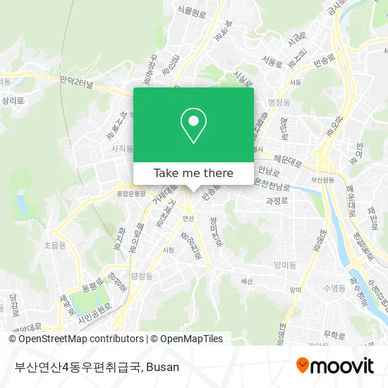 부산연산4동우편취급국 map