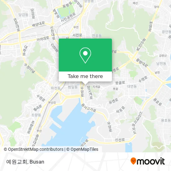 예원교회 map