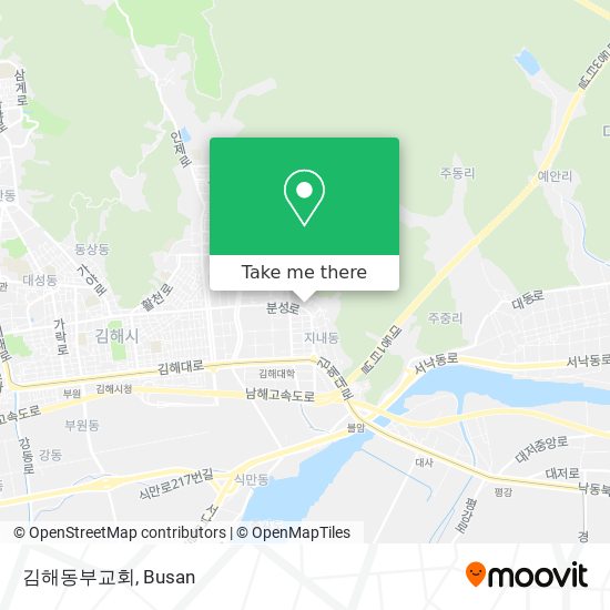 김해동부교회 map