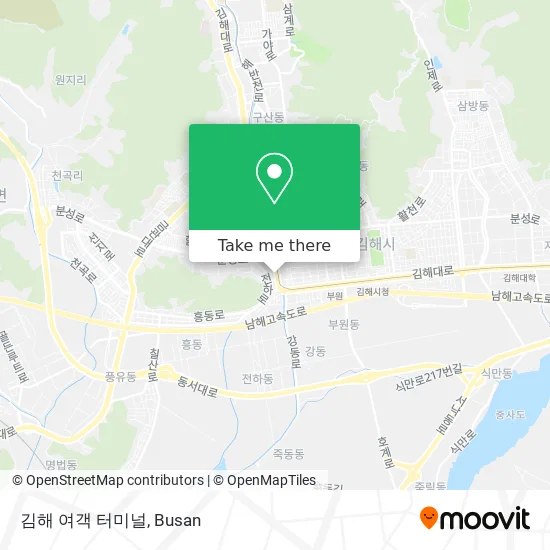 김해 여객 터미널 map