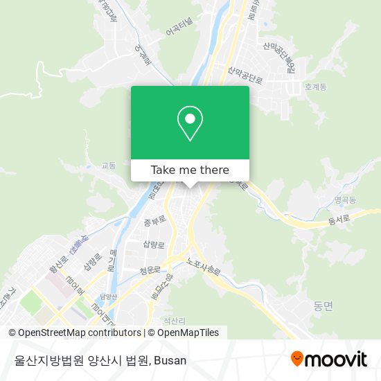 울산지방법원 양산시 법원 map