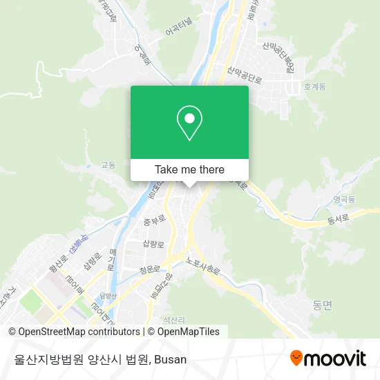 울산지방법원 양산시 법원 map