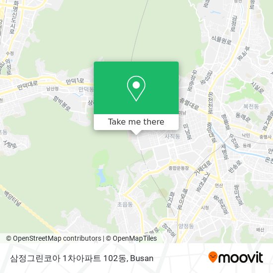 삼정그린코아 1차아파트 102동 map