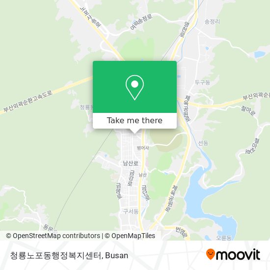 청룡노포동행정복지센터 map